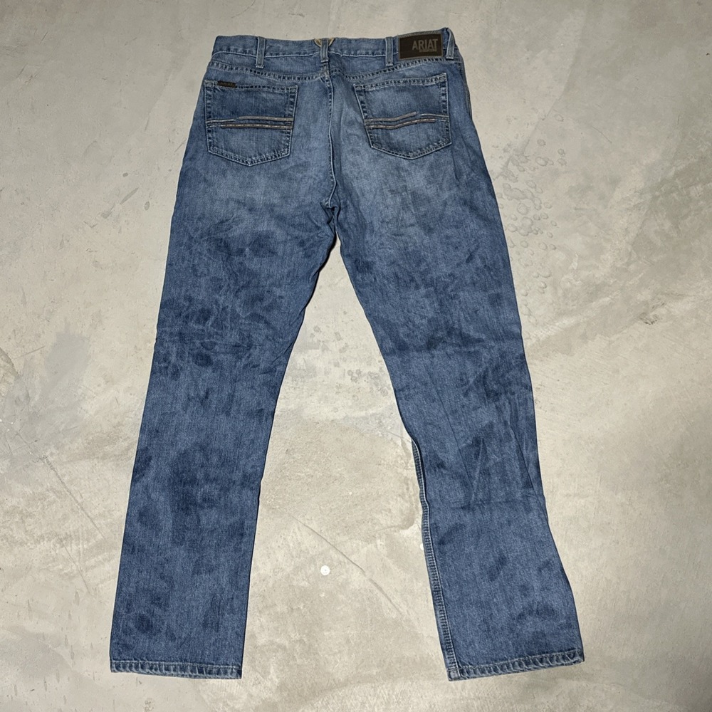 Ariat Jeans Men's SZ 36x34 Blue Denim M1 Vintage Straight Cowboy Western Work